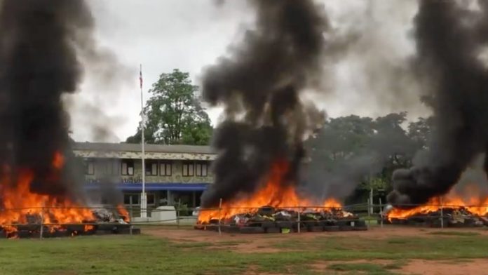 kratom burned in Nakhon Phanom Thailand