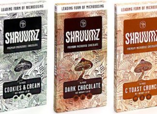 Shruumz Mushroom Chocolate Bar